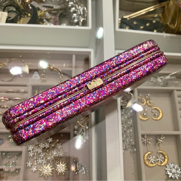 Tarte Life of the Party Blush Bronzer Palette in Reusable Glitter Clutch Bag - Picture 6 of 7